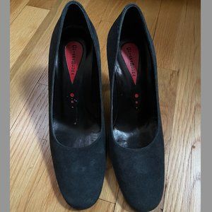 Navy Suede Made in Italy Chiarascura Heels Sz 36